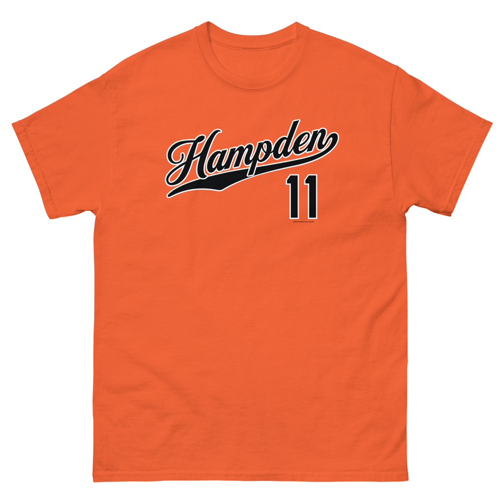 Image of Hampden Baltimore T-Shirt 21211 Mens (Orange)