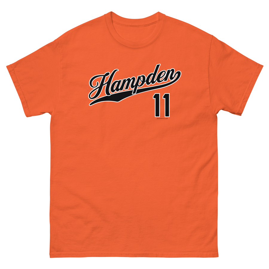 Image of Hampden Baltimore T-Shirt 21211 Mens (Orange)