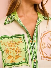 Image 2 of Roman silk shorts set 