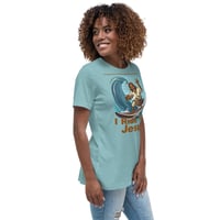 Image 20 of I Ride With Jesus Surfing Women's Relaxed T-Shirt