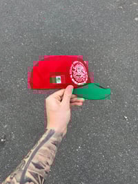 Image 3 of  RED & GREEN TWO TONE ESTADOS UNIDOS MEXICANOS CAP
