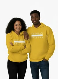 Image 3 of YB Yellow Heavy Blend Fleece Pullover Hoodie 