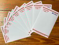Pack of 10 blank “Prehistoric Mail” labels