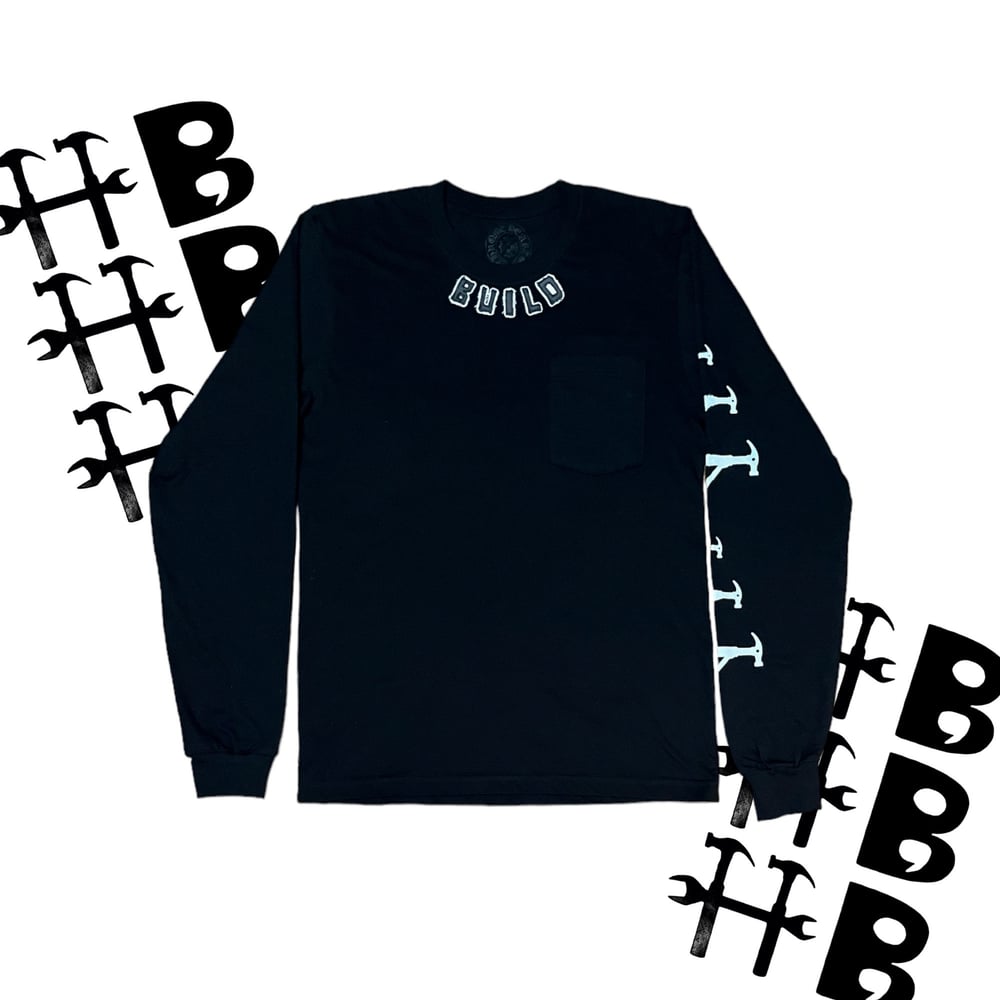 BUILD UP! POCKET LONG-SLEEVE (CHROME HEARTS BLANK) 1of1