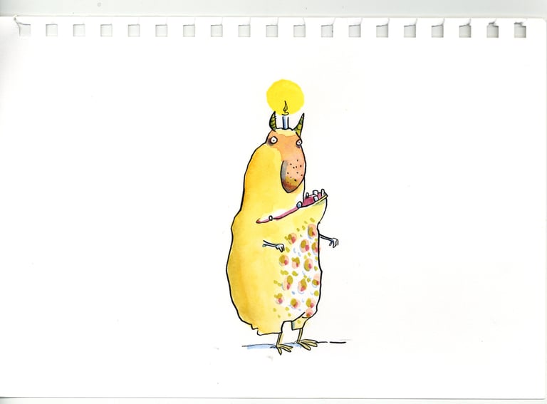 Original! Kerzentier “Monster4”