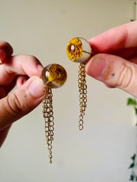 Image 5 of 💛Ranunculus Orbits💛 Two in One earrings 