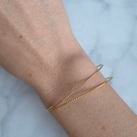 Image 4 of Bracelet jonc doré fin