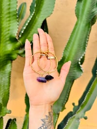 Image 5 of Amethyst hoops