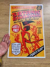 Image 3 of Satanic Burlesque Vintage Reprint Poster 11 by 17