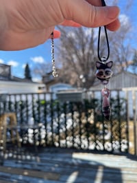 Image 3 of Raccoon Pendant with jiggly tail
