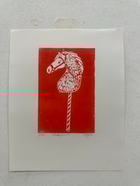 Image 1 of Hobbyhorse - Limited edition linocut print