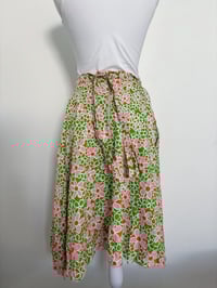 Image 3 of Vintage green floral skirt // 38