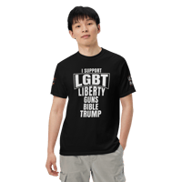 Image 3 of LGBT MAGA SUPPORT TEE