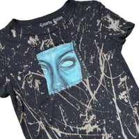 Image 2 of “PIERCED GHOST” Custom Hand Painted Baby Tee MEDIUM