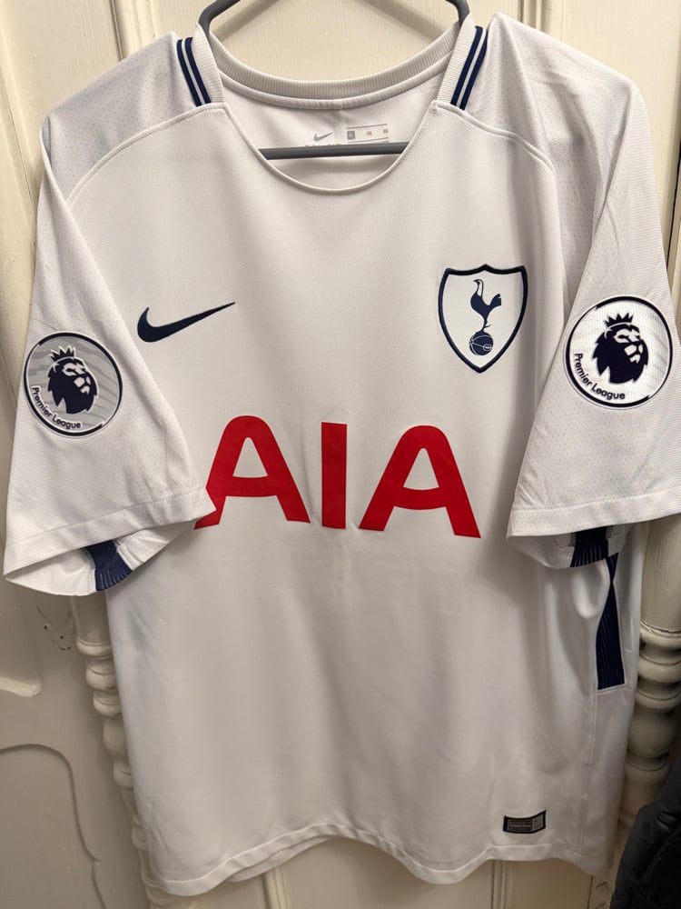Image of PRE ORDER: Tottenham Hotspur “DELE 20” 2017/18 Home Shirt + PL patches (XL)