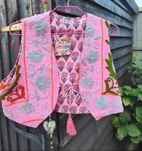 Image 2 of New York Embroidered Waistcoat Top Pink 6-12