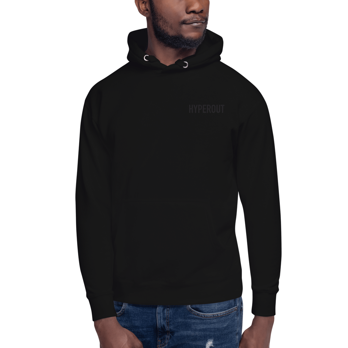Image of HYPEROUT™ Black Minimalist Hoodie | HYPEROUT SZN ONE™