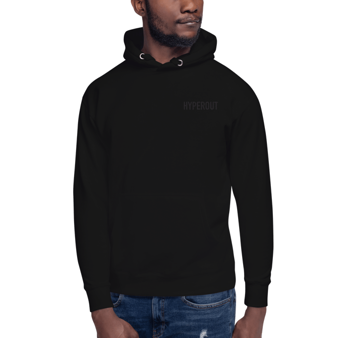 Image of HYPEROUT™ Black Minimalist Hoodie | HYPEROUT SZN ONE™