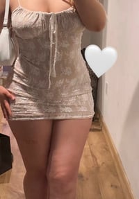 Liyah White Lace Mini Dress 