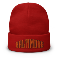 Image 4 of Baltimore Embroidered Beanie