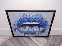 Image 2 of BLUE GLOSSY LIP PRINT