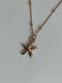 Image 1 of Gold Starfish Necklace