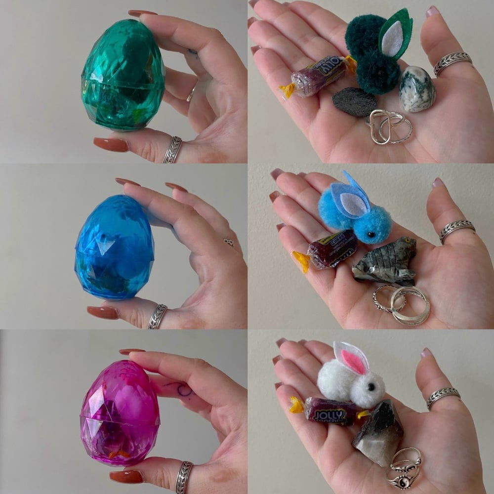 Image of crystal easter eggs