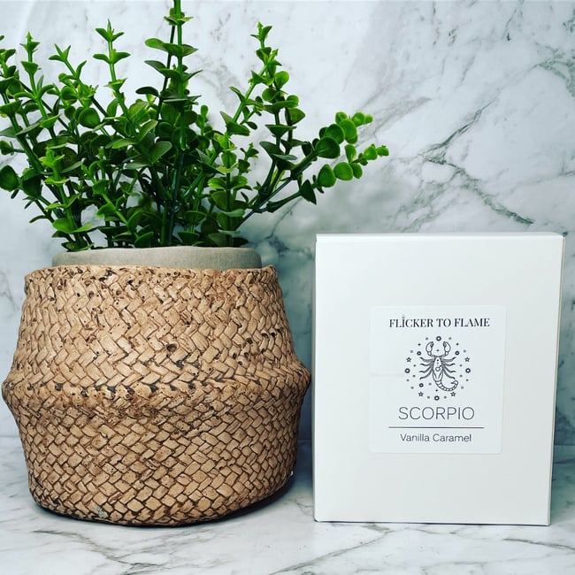 Zodiac Crystal Infused Candle 450g - SCORPIO  **ONLY 10 AVAILABLE**