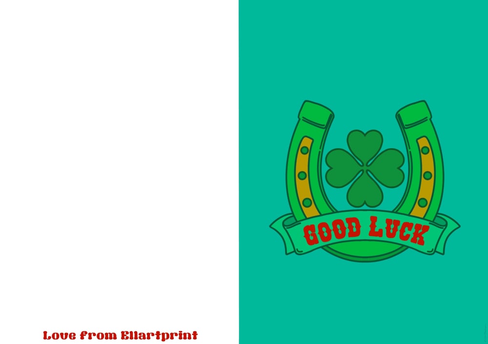 Image of Good luck card