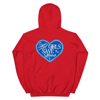 Image 14 of HOT GIRLS HAVE HEART HOODIE - BLUE