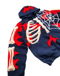 Image 3 of Reworked Spider Bones Hoodie Size M