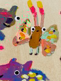 Image 3 of Colorful Friends Original with Pink Friend 