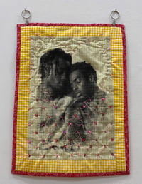 Image 1 of The world is gentle when I’m with you mini quilt 