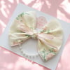 Spring Collection Pink Ditsy floral Bow 