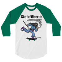 Image 4 of Skate Wizards Smoke Raglan