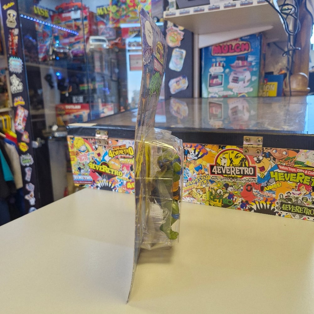 Image of Vintage Teenage Mutant Ninja Turtles Head Droppin’ Leonardo Figure – Playmates 1991