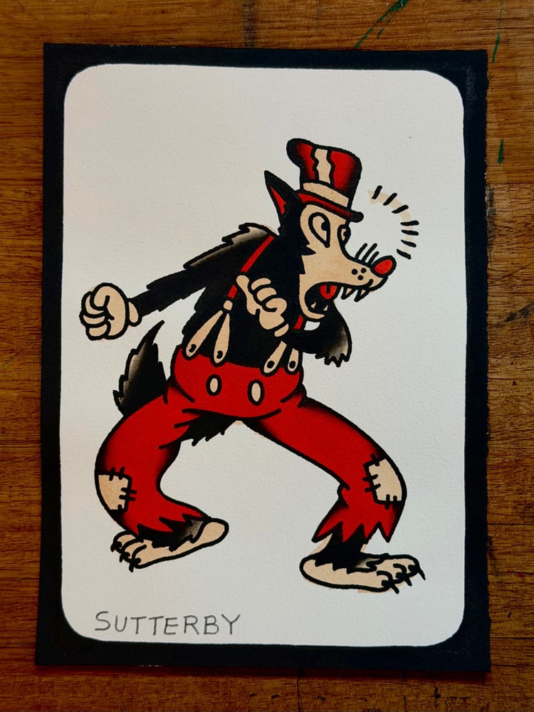 ‘FOLK’ painting #4 original A5