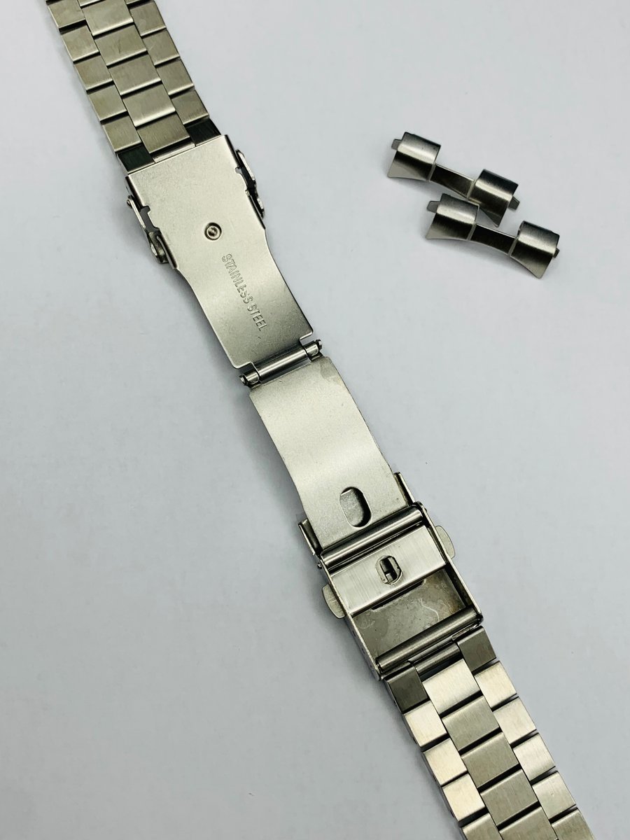 22mm Seiko president curved lugs stainless steel gents watch strap