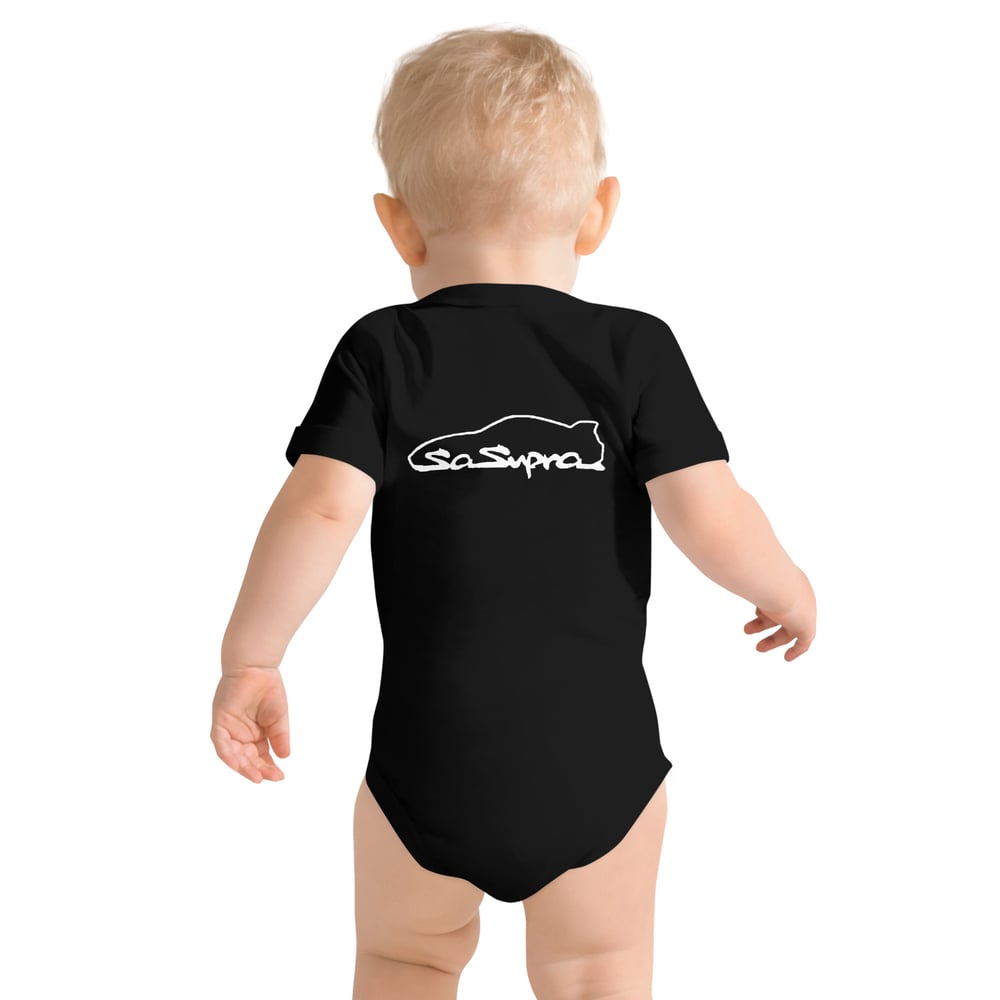 Baby short sleeve retro one piece dark