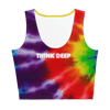 Think Deep Rainbow Tie  Dye Crop Top