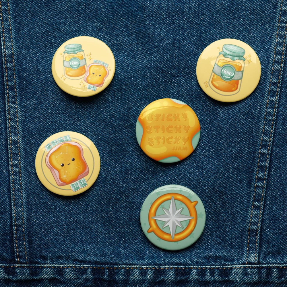 Image of JJAM Pin Badge Set