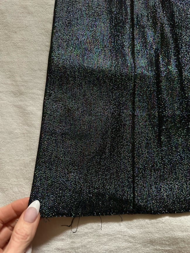 early 1970s black metallic western trousers