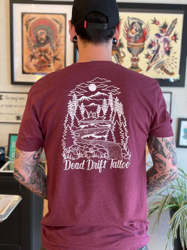 Image of Camp Shirt- Burgundy 