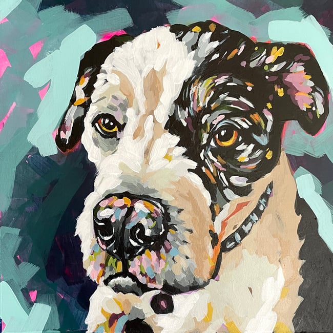 Custom Dog Portrait - Booking Fee for Jackie Berumen