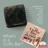 Image 3 of Magara Skin - CUFFU BAR - coffee scrub soap 60g