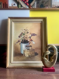 Image 1 of Large Oil Still Life on Canvas