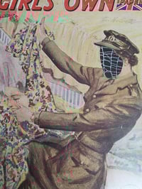 Image 2 of 1945 War time The Girls Own - faceless with real preserved spider web - JANUARY