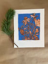 Coneflower and Daisies Print 