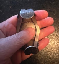 Image 7 of Vintage Fred Harvey 3 stone cuff 