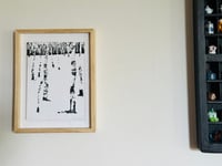 Image 2 of Birches woodcut print 